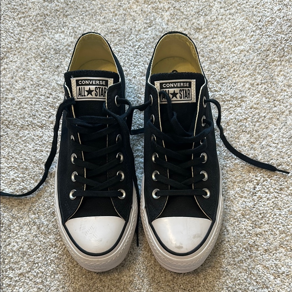 Converse Platform All Star Black and White Sneakers